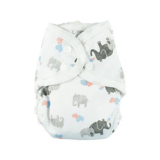 MuslinZ Washable Nappy Wrap - Elephant