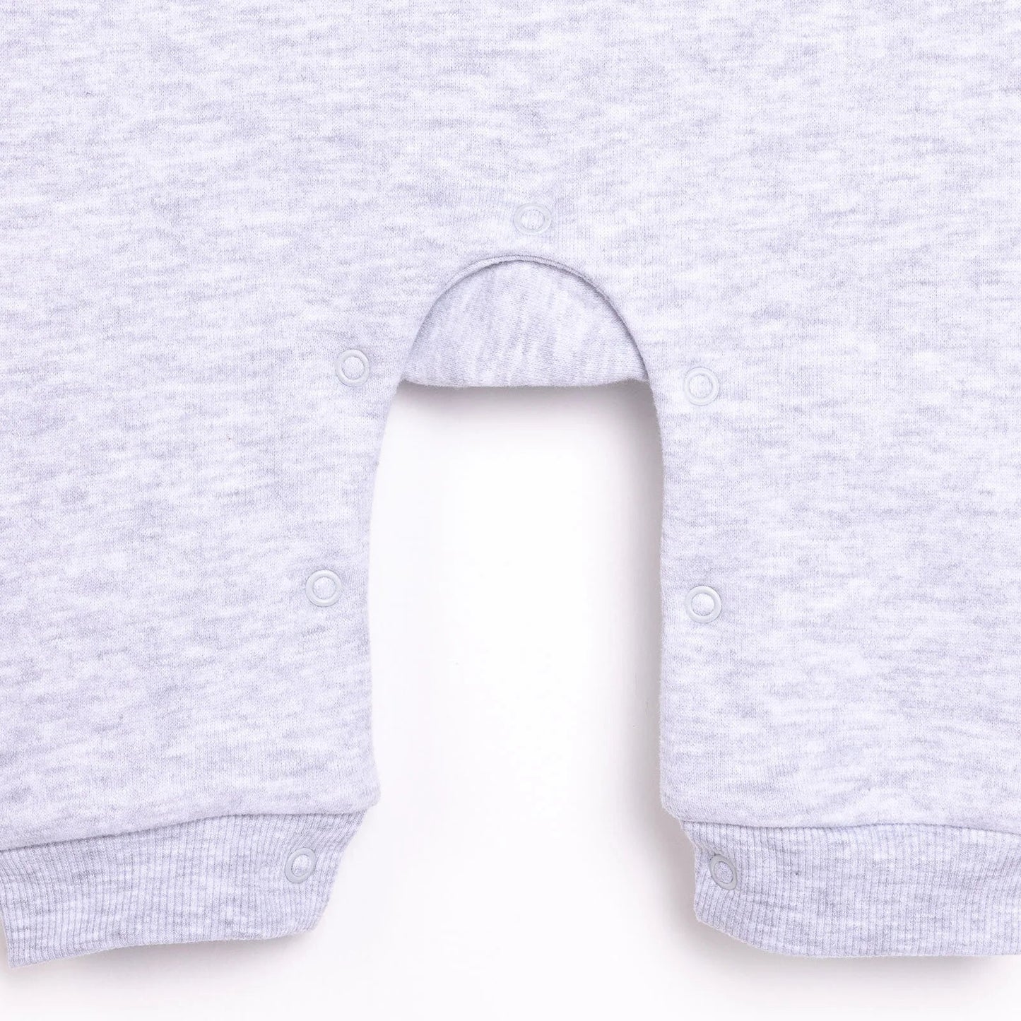 HelloBaby Newborn Girl Figure Jumpsuit - Snow Melange