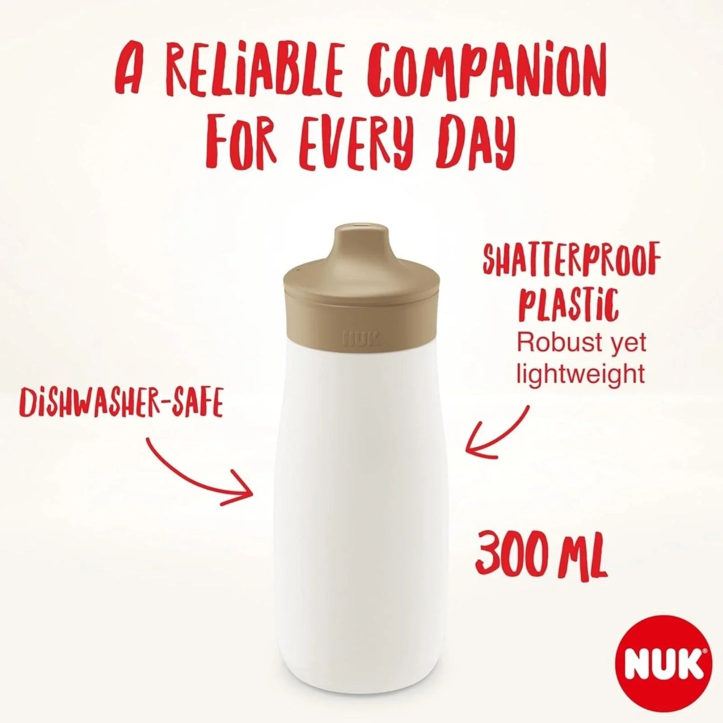 NUK Mini-Mee Sip Cup with Sip Top 9+ months 300ml - Butterfly