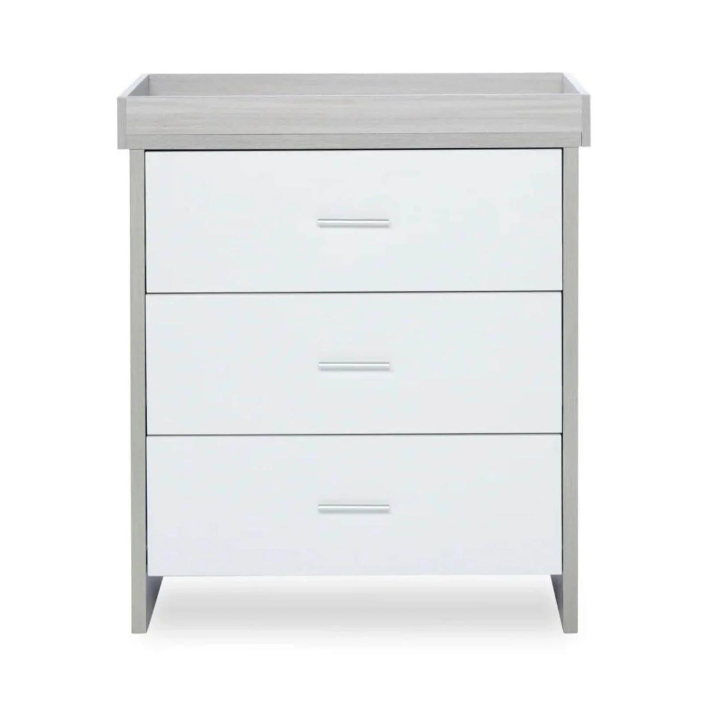 Ickle Bubba Pembrey Changing Unit & Chest - Ash Grey & White