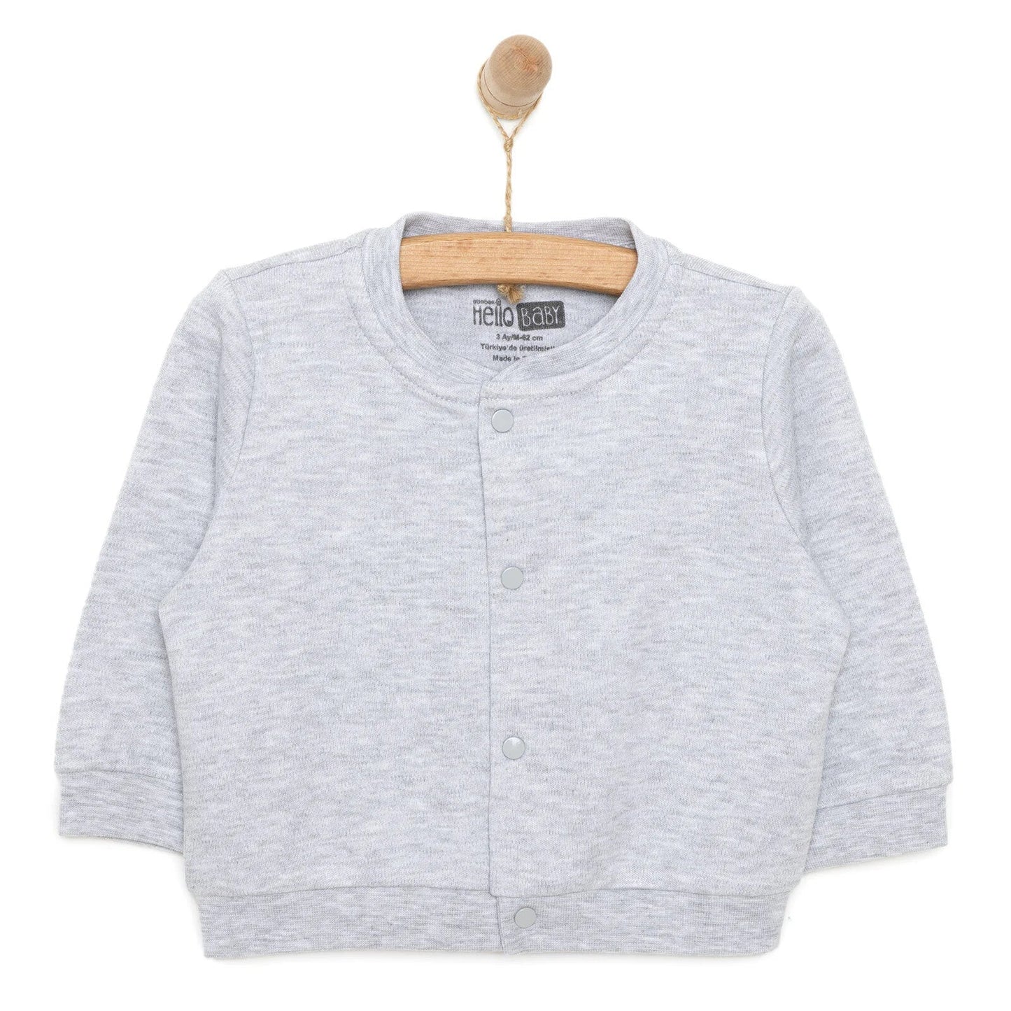 HelloBaby Unisex Baby Cardigan - Grey Melange