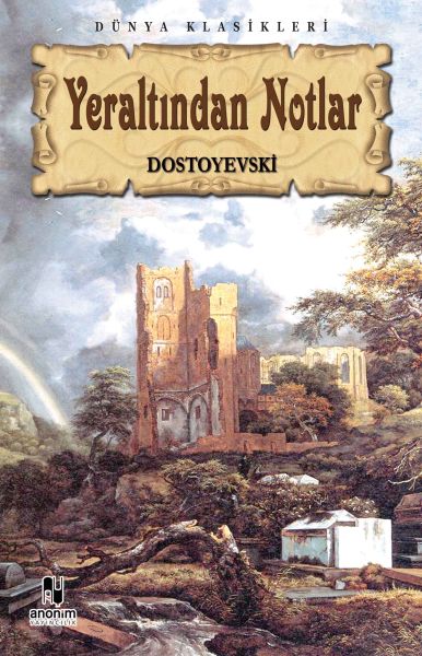 Yeraltından Notlar – Fyodor Mihayloviç Dostoyevski – Anonim Yayıncılık – kitap kapağı