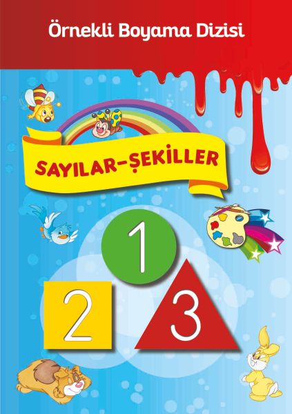 Örnekli Boyama - Sayılar - Şekiller – Kolektif – Parıltı Yayınları – kitap kapağı