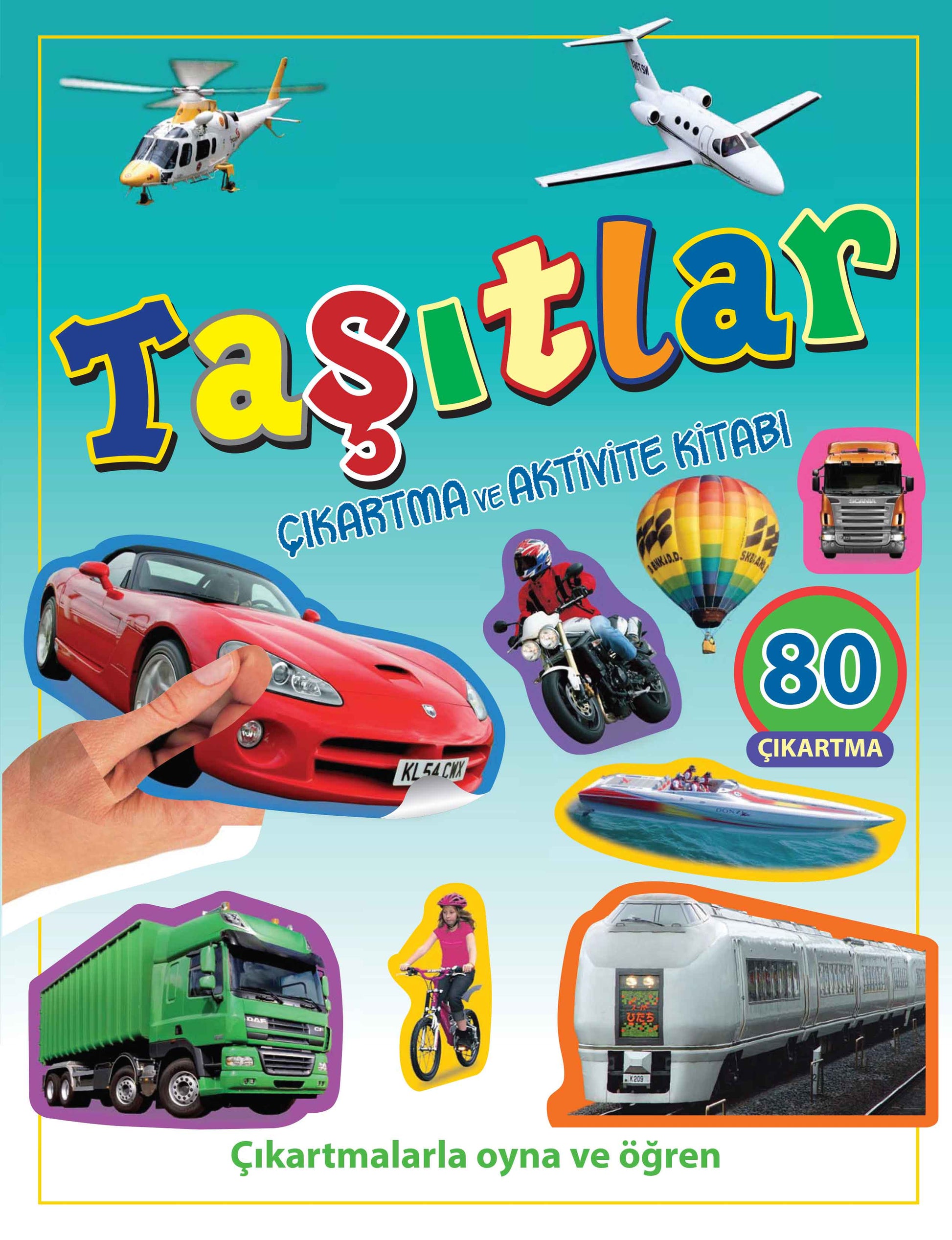 Taşıtlar - Çıkartma ve Aktivite Kitabı – Kolektif – Parıltı Yayınları – kitap kapağı