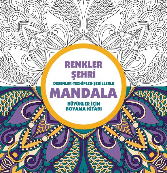 Renkler Şehri - Mandala (Büyükler İçin Boyama) – Kolektif – Anonim Yayıncılık – kitap kapağı