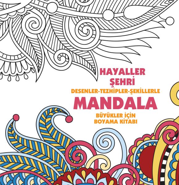 Hayaller Şehri - Mandala (Büyükler İçin Boyama) – Kolektif – Anonim Yayıncılık – kitap kapağı