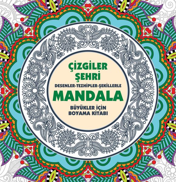 Çizgiler Şehri - Mandala (Büyükler İçin Boyama) – Kolektif – Anonim Yayıncılık – kitap kapağı