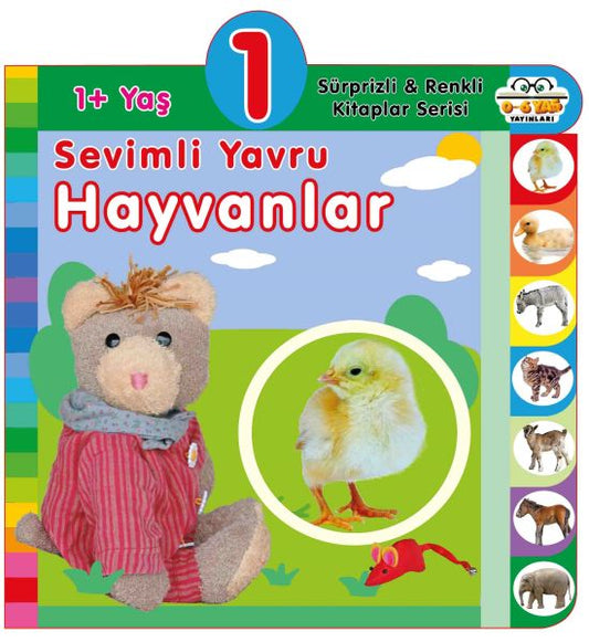 Yaş Sevimli Yavru Hayvanlar (1+Yaş) – Olala Books – 0-6 Yaş Yayınları – kitap kapağı
