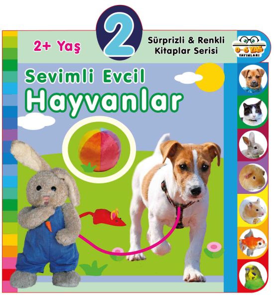 Yaş Sevimli Evcil Hayvanlar (2+Yaş) - 0-6 Yaş Yayınları Kitap