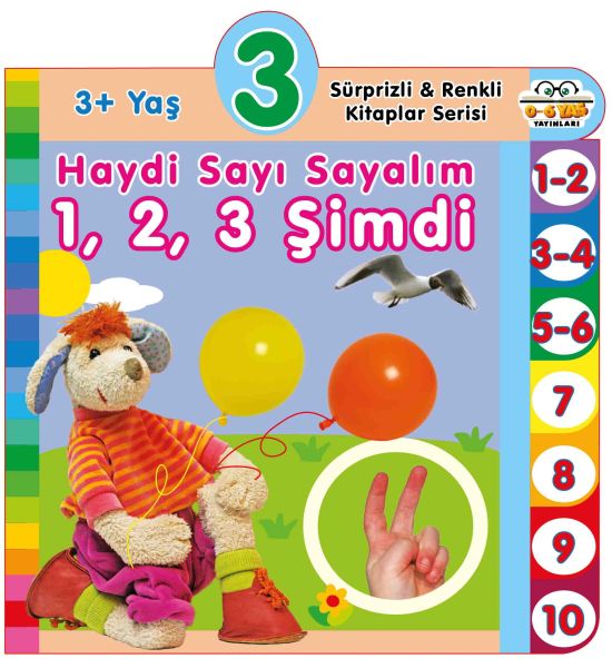 Haydi Sayı Sayalım 1,2,3 Şimdi (3+Yaş) - 0-6 Yaş Yayınları Kitap