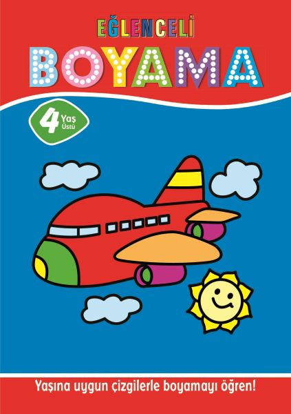 Eğlenceli Boyama - 4 Yaş Üstü 4’lü Pastel Boya Hediyeli – Kolektif – Parıltı Yayınları – kitap kapağı