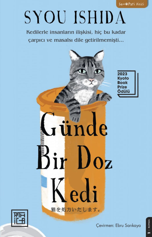 Günde Bir Doz Kedi kitabı kapağı, Kyoto’nun sokaklarında kedilerle insanların masalsı hikayesini anlatan Japon romanı.