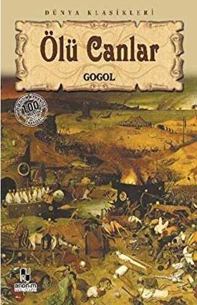 Ölü Canlar – Nikolay Vasilyeviç Gogol – Anonim Yayıncılık – kitap kapağı