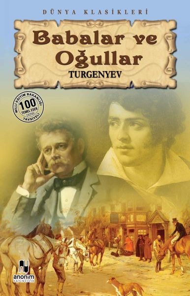 Babalar ve Oğullar – Ivan Sergeyeviç Turgenyev – Anonim Yayıncılık – kitap kapağı
