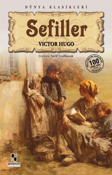 Sefiller – Victor Hugo – Anonim Yayıncılık – kitap kapağı