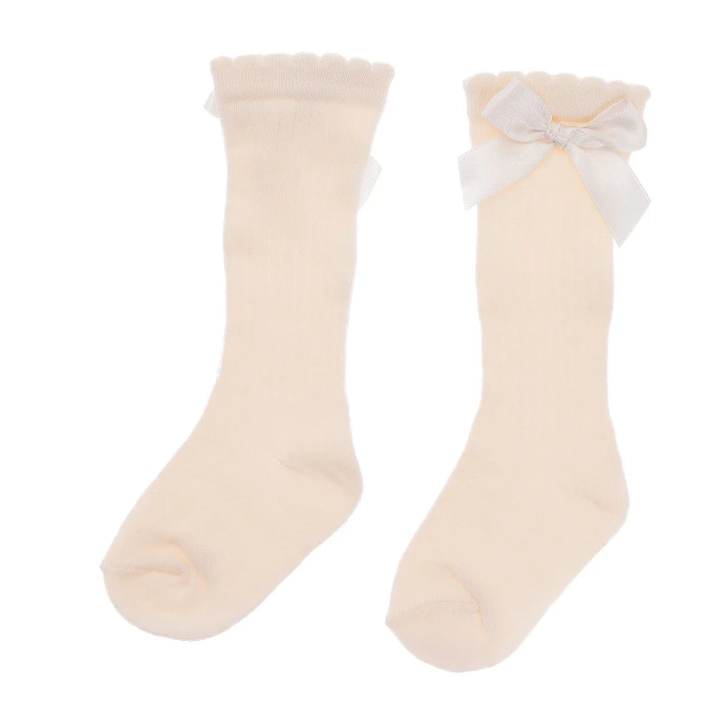 HelloBaby Girl Knee Socks - Ecru