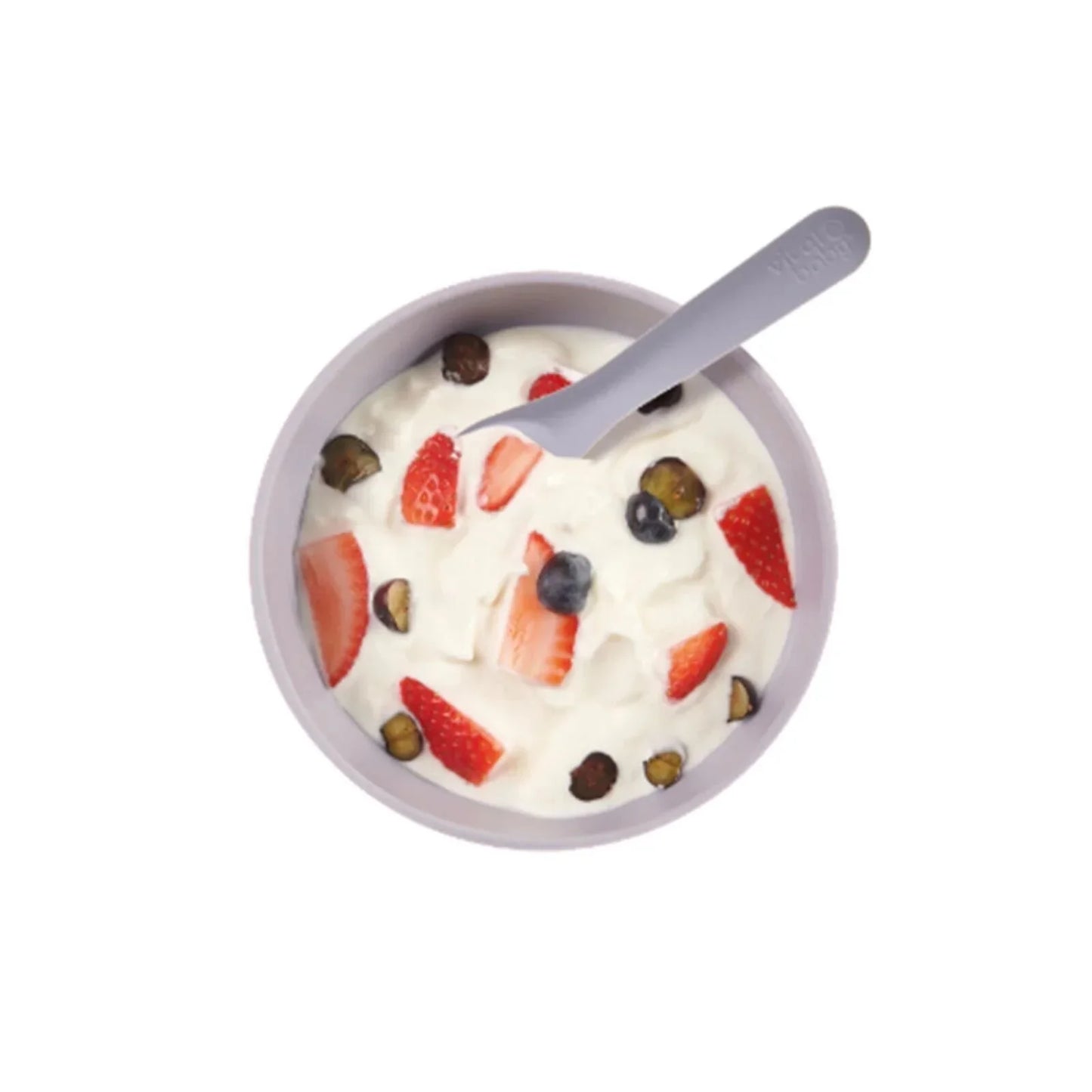 Vital Baby Nourish Silicone Suction Bowl Set - Dusky Mauve