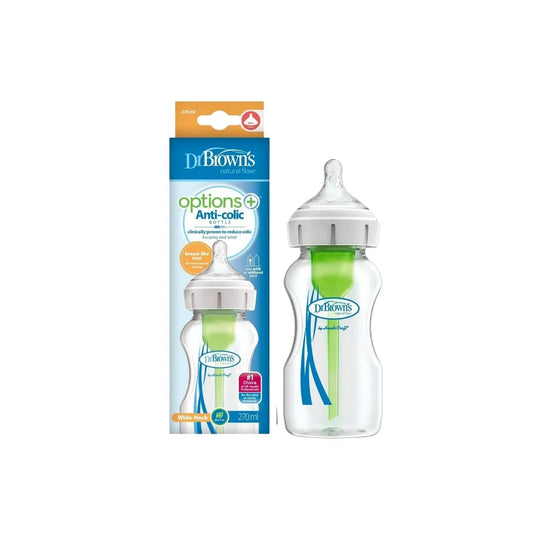 Dr. Brown's Options+ Anti-Colic Wide Neck Baby Bottle 270ml
