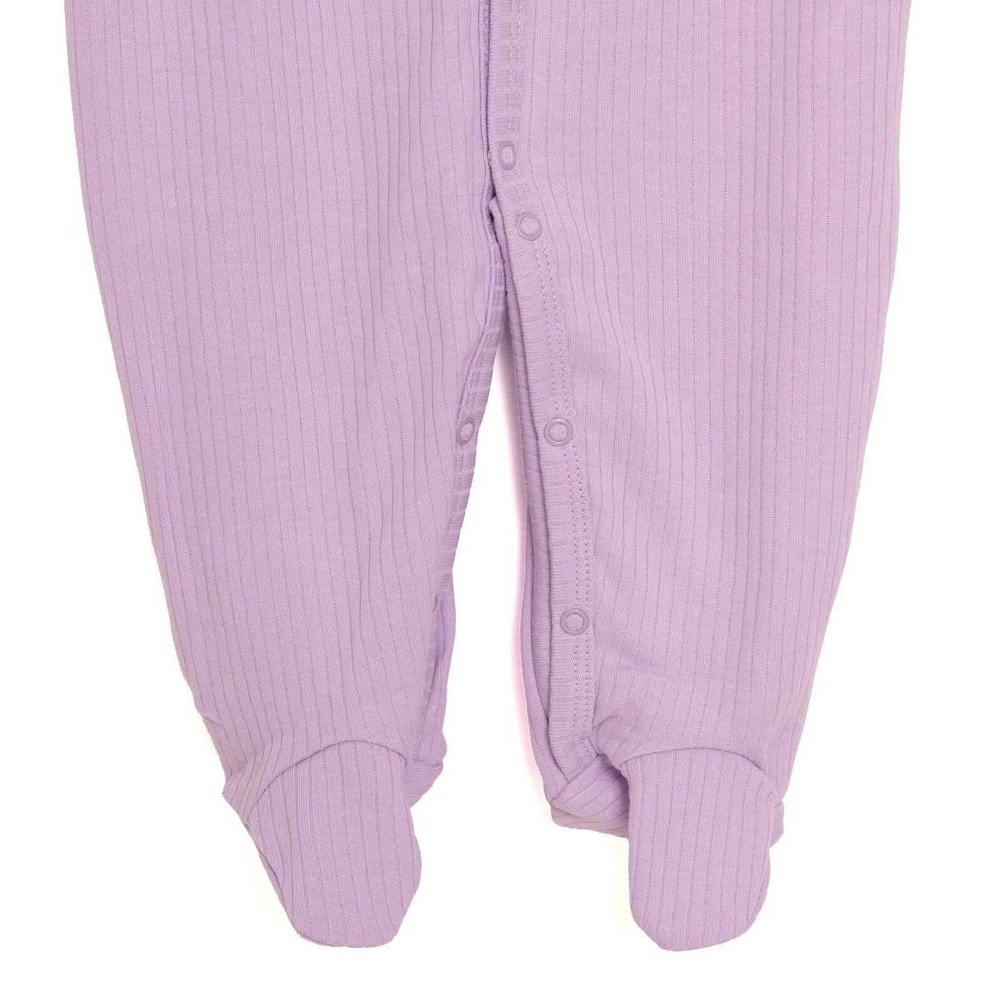 HelloBaby Newborn Girl Footed Jumpsuit - Purple
