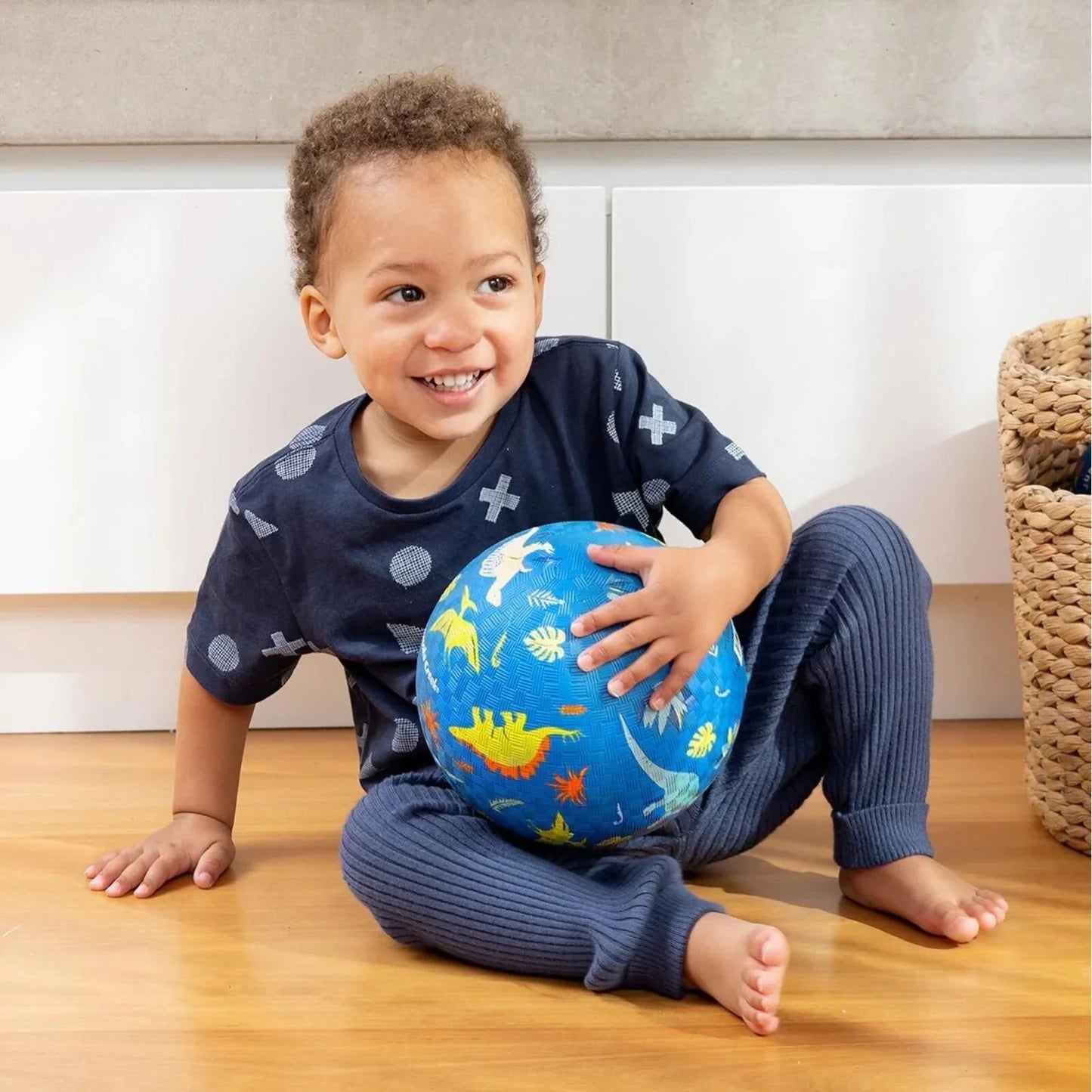 Wheely Bug Crocodile Creek 5" Playball - Dinosaur Blue