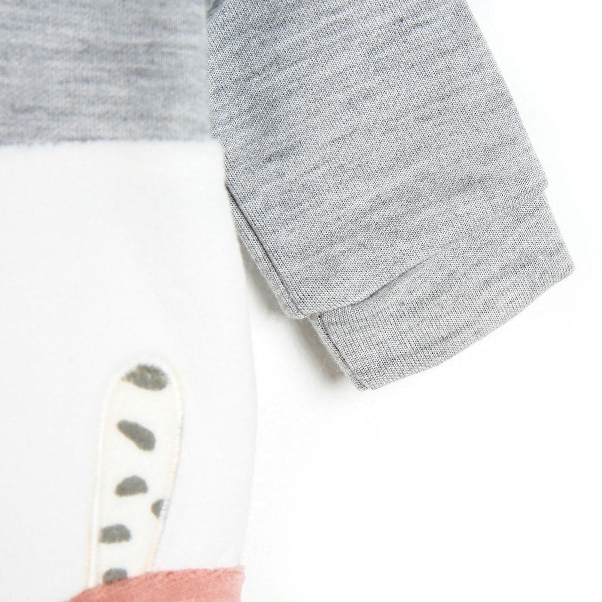 Cassiope Newborn Velvet Footed Jumpsuit - Powder