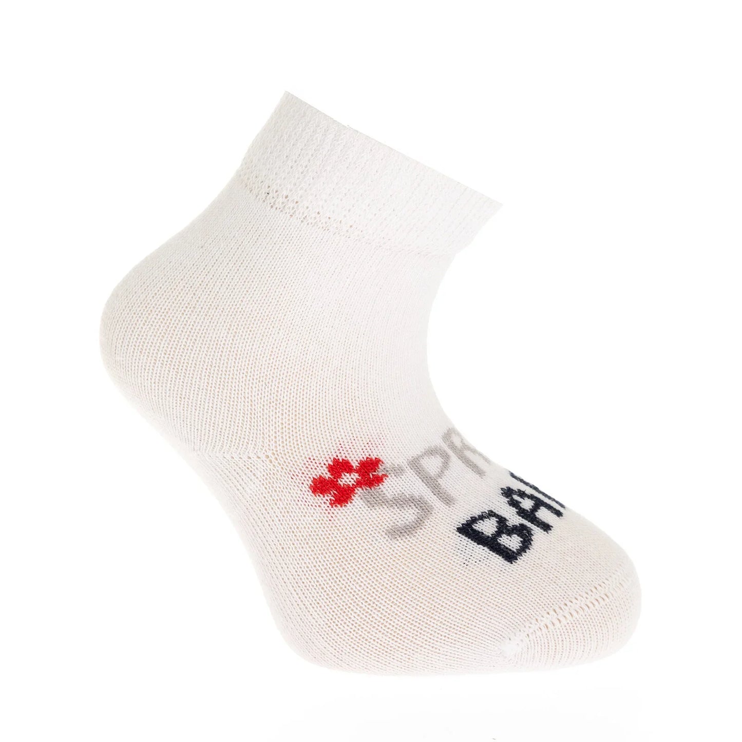Step Flower Socks 3 Pcs - Red