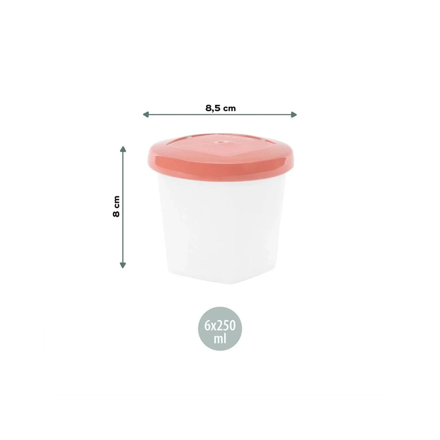 Babymoov Bio-Sourced Babybols Food Containers 250ml Pack of 6