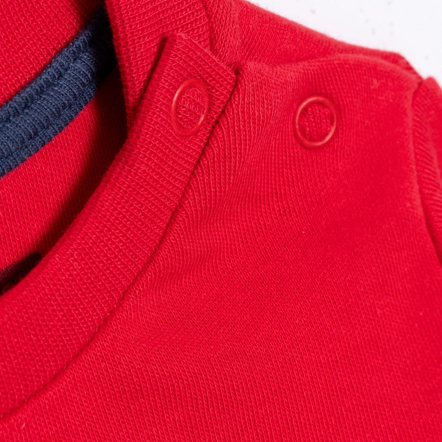 HelloBaby My First Christmas Newborn Boy Sweatshirt-Footed Bottom - Red