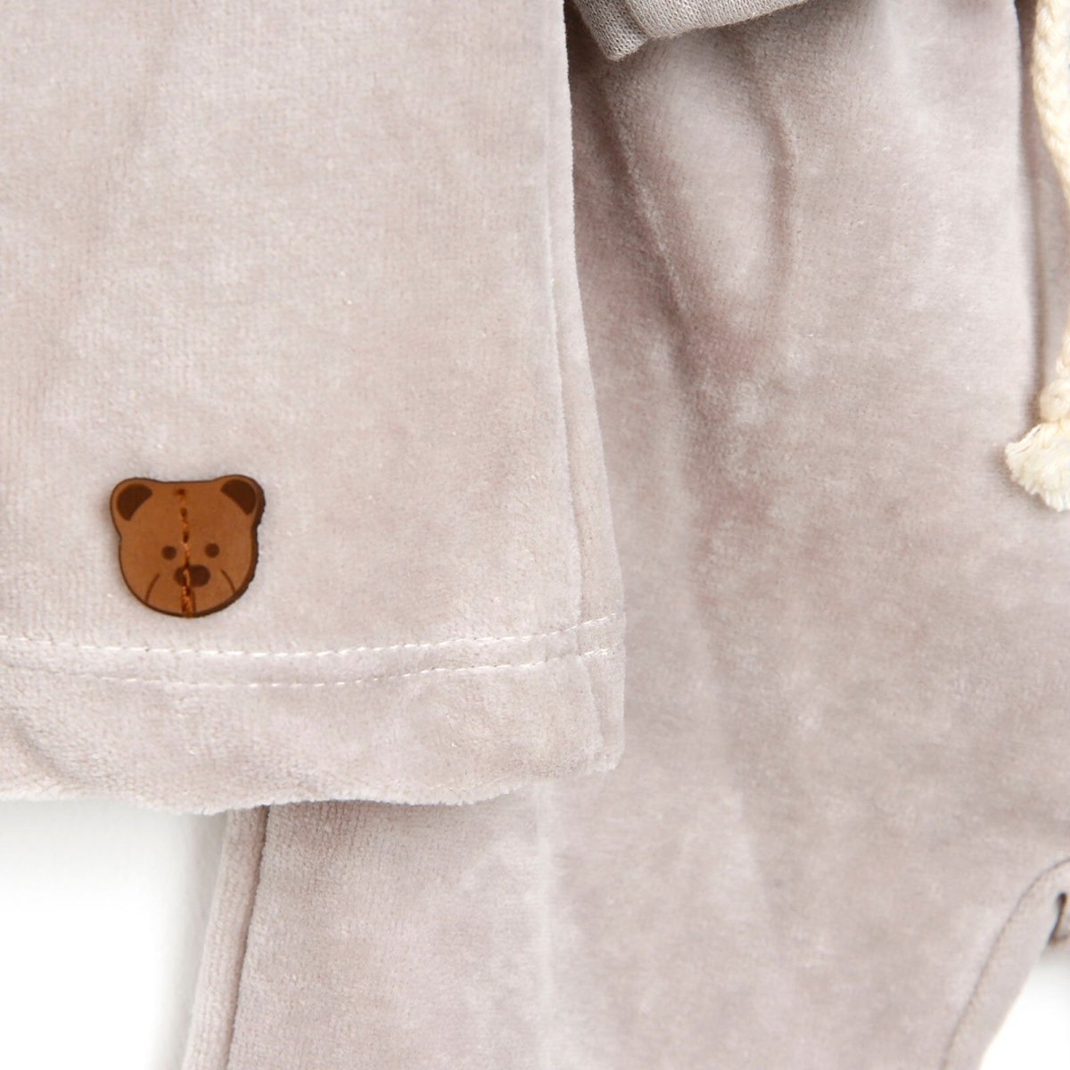 HelloBaby Basic Velvet Sweatshirt-Jogger - Brown