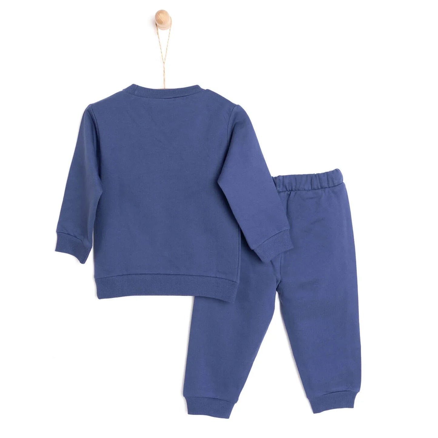 HelloBaby Baby Boy Sweatshirt Footless Bottom - Navy Blue