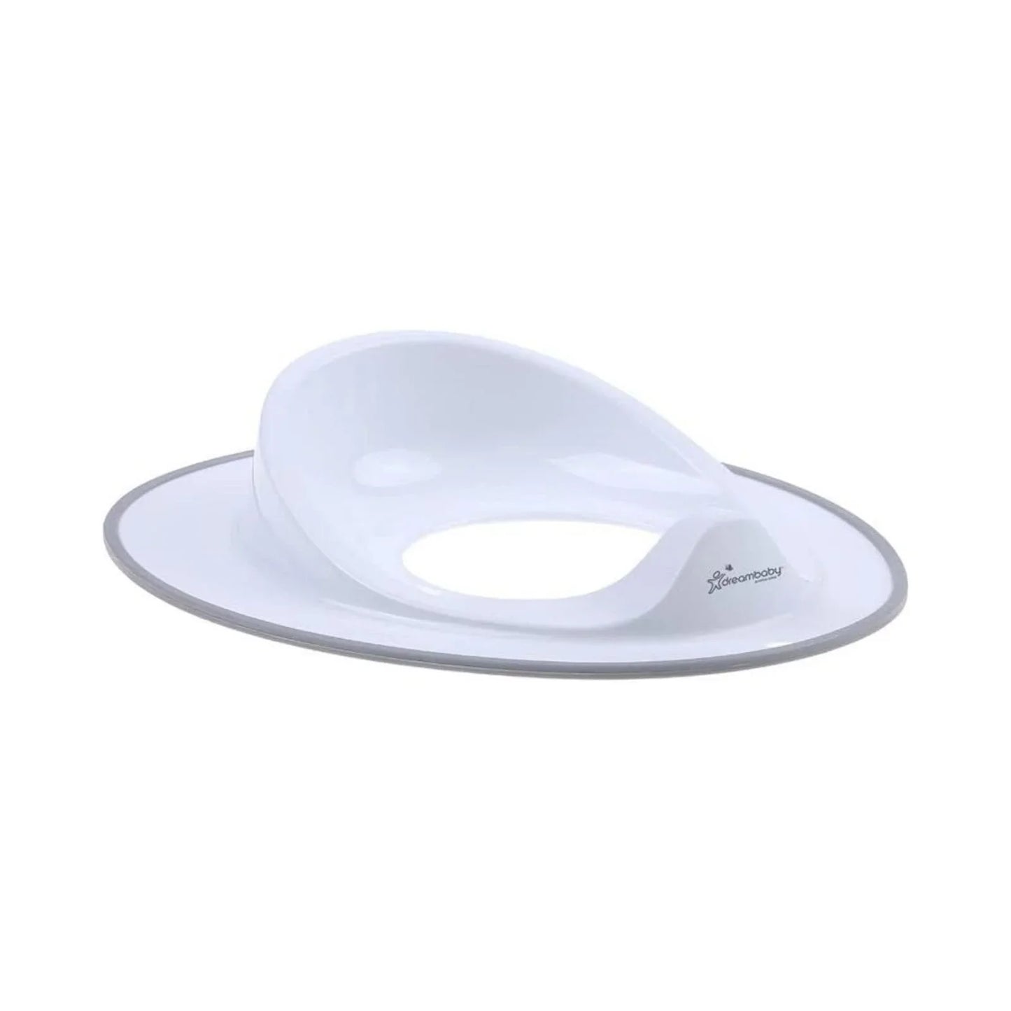 Dreambaby Toilet Topper with Grey Trim - White