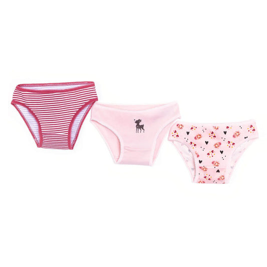 HelloBaby Baby Girl Underwear 3 pcs - Pink