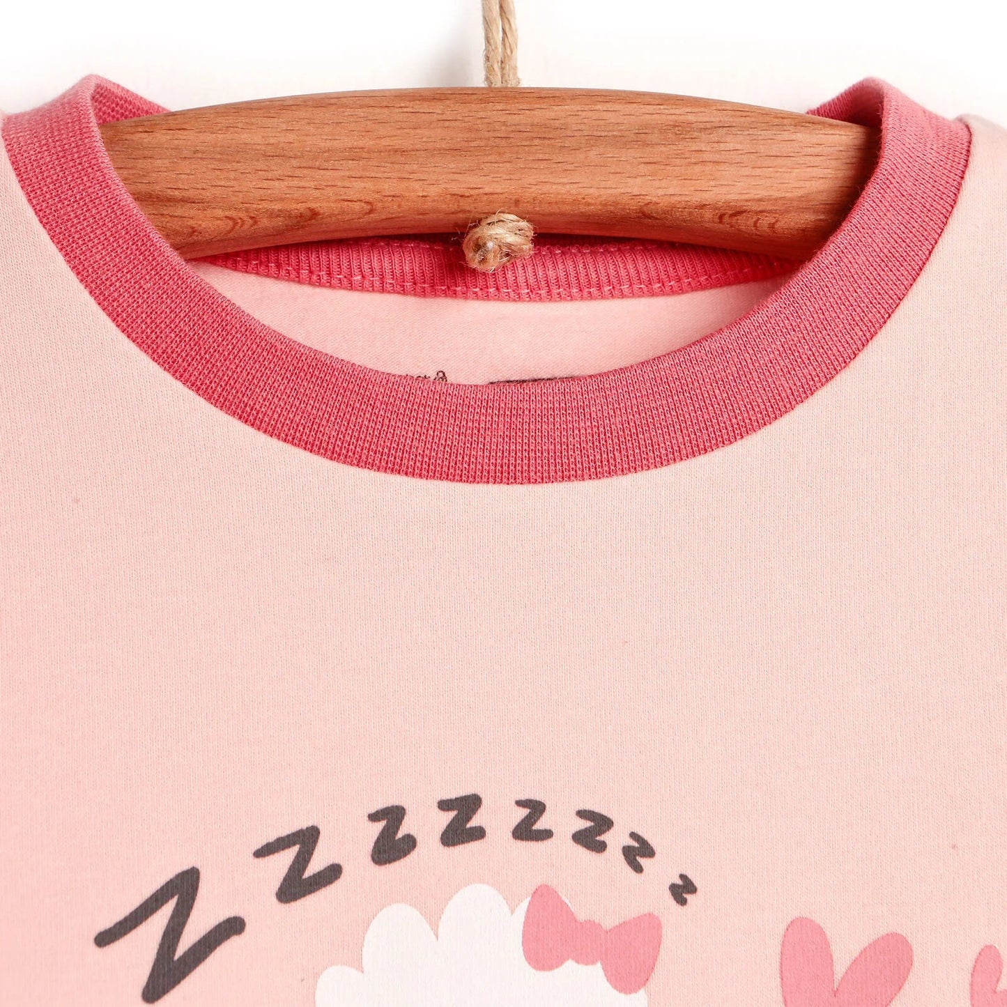 HelloBaby Basic Collared Neck Pyjamas Set - Coral