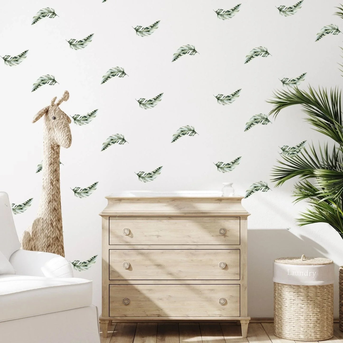Live Vida Safari Leaves Wall Sticker A4