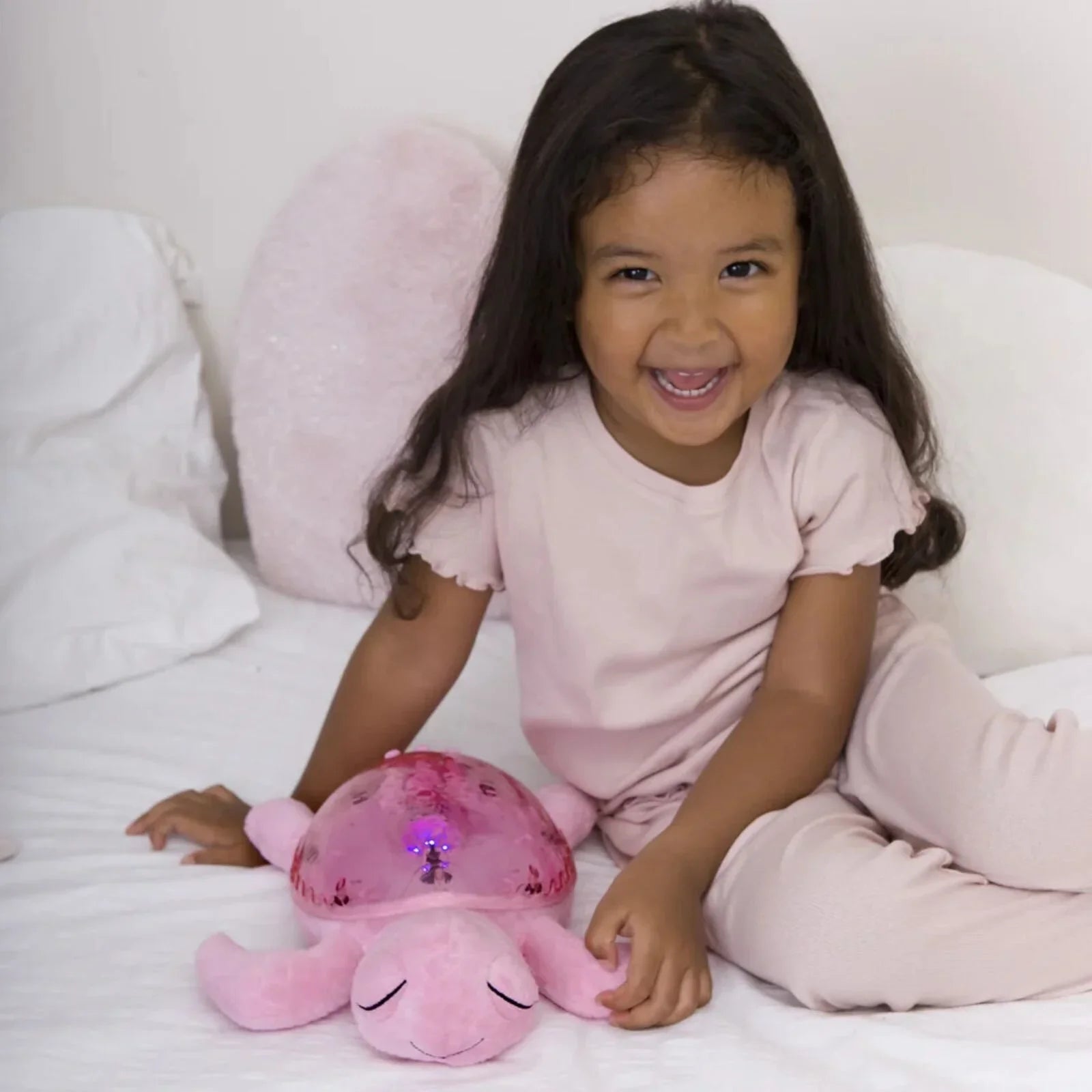 Cloud.b Tranquil Turtle White Noise & Night Light - Pink
