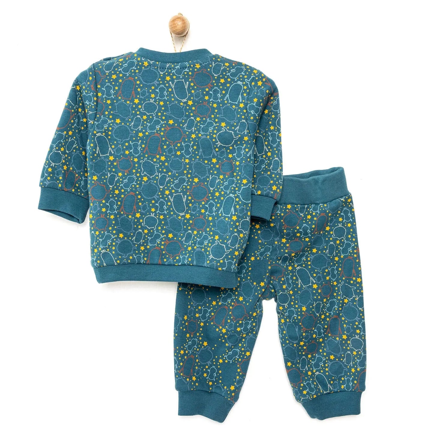HelloBaby Basic Winter Themed Baby Tracksuit - Dark Blue