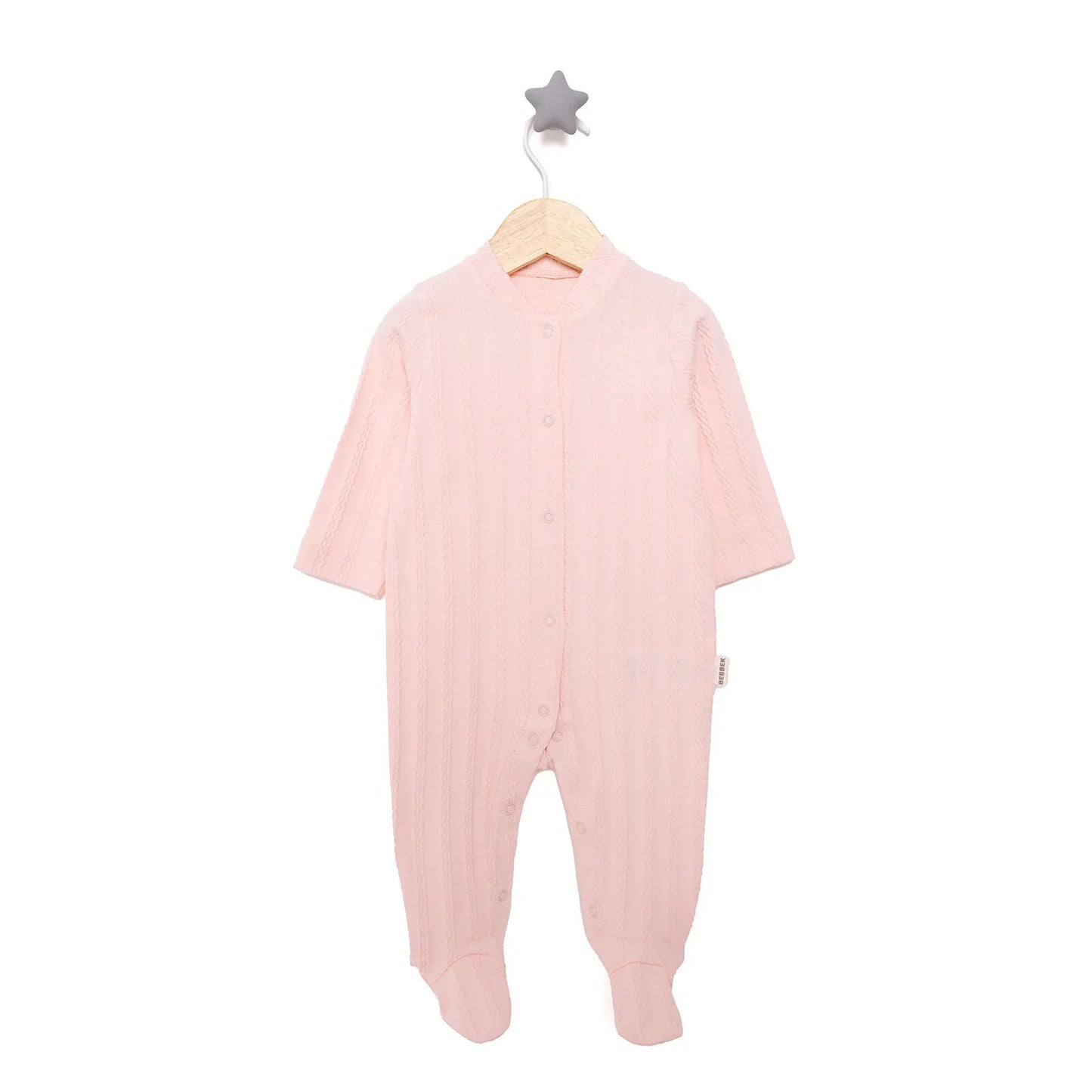 Bebbek Girl Footed Jumpsuit - Powder