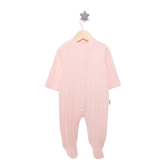 Bebbek Girl Footed Jumpsuit - Powder