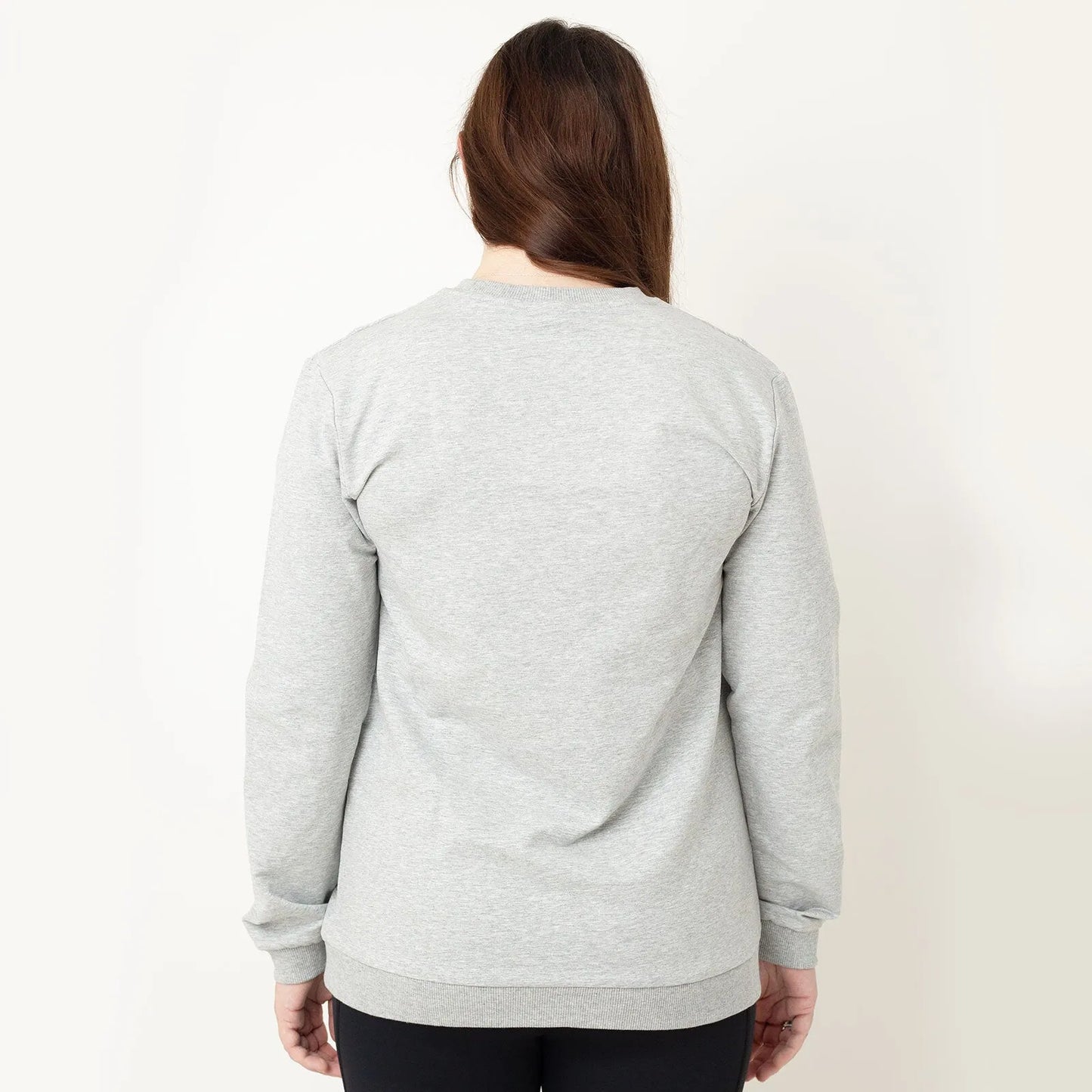 Latched Nursing Crew Sweatshirt - Grey