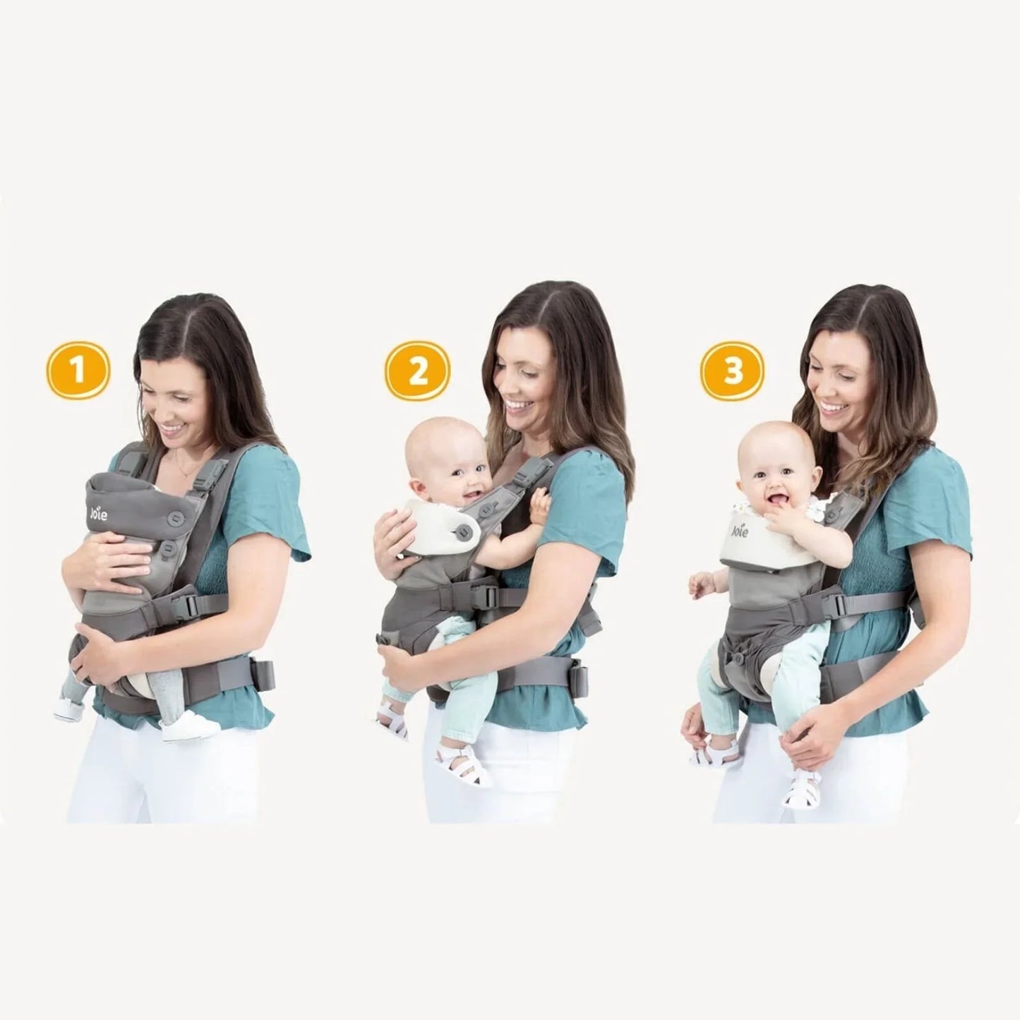 Joie Savvy Lite 3-in-1 Baby Carrier - Cobblestone