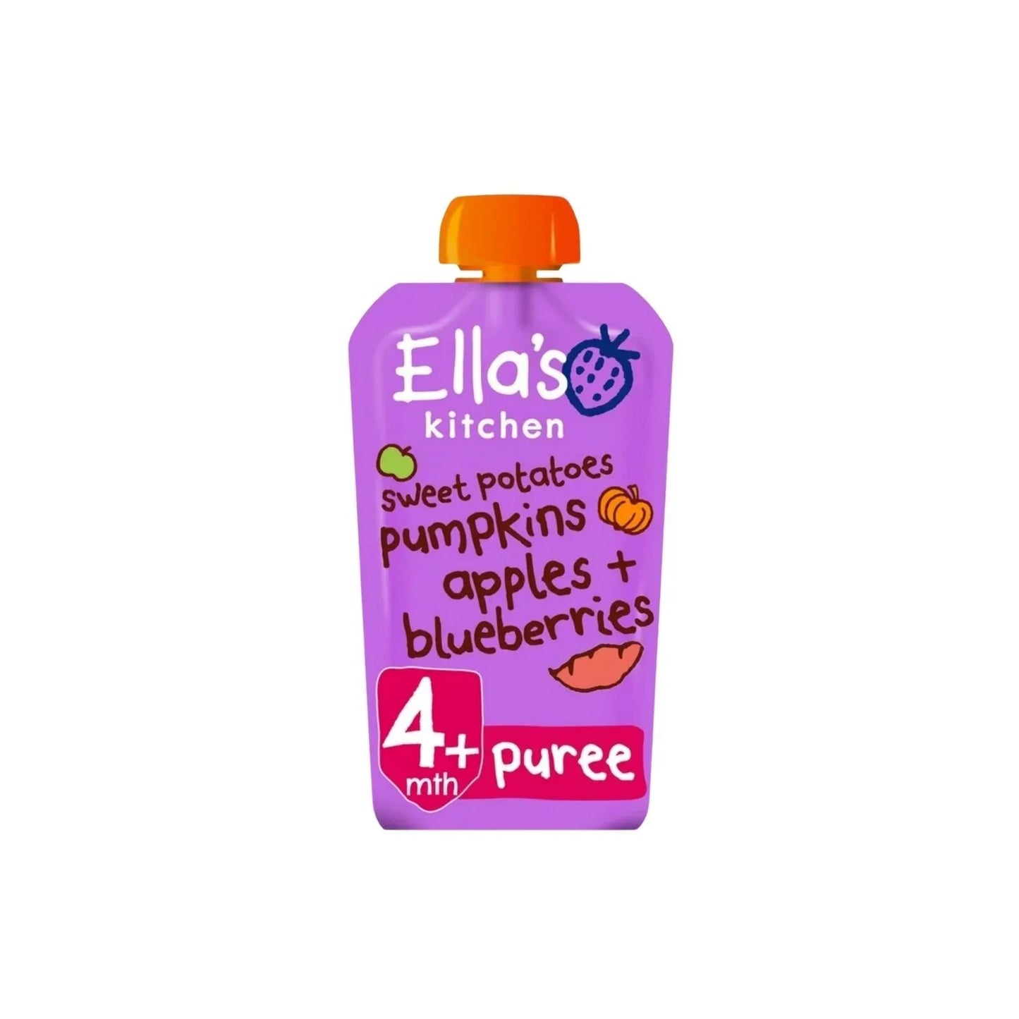 Ella's Kitchen Sweet Potatoes Pumpkins Apples & Blueberries 4+ months 120g