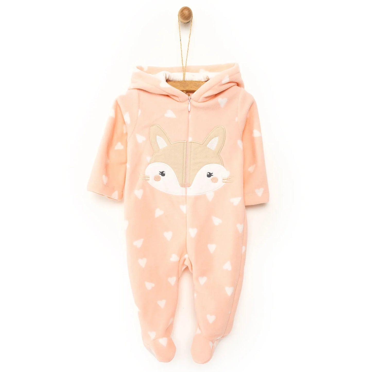 HelloBaby Newborn Baby Girl Deer Jumpsuit - Pink