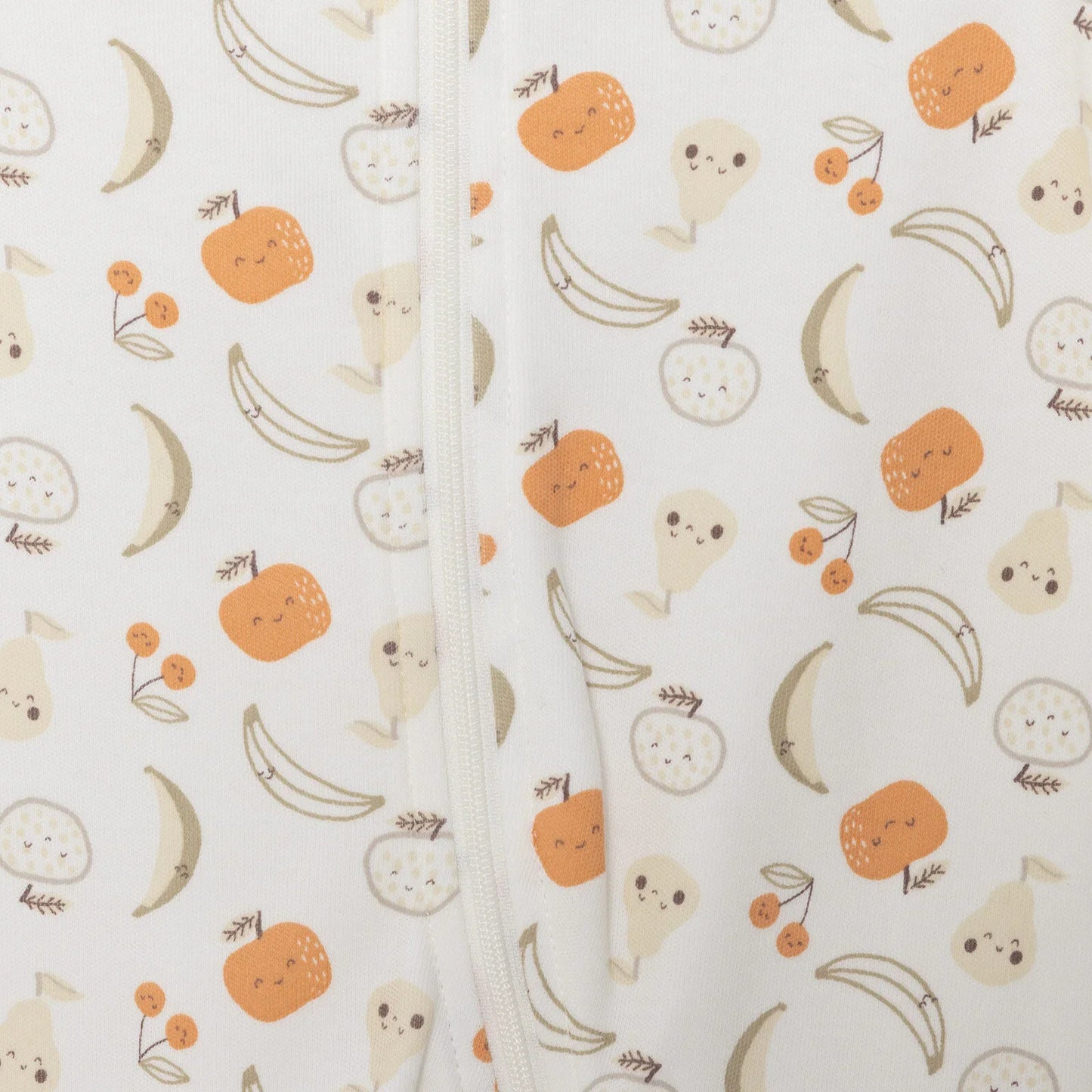 HelloBaby Newborn Girl Organic Footed Jumpsuit - Ecru