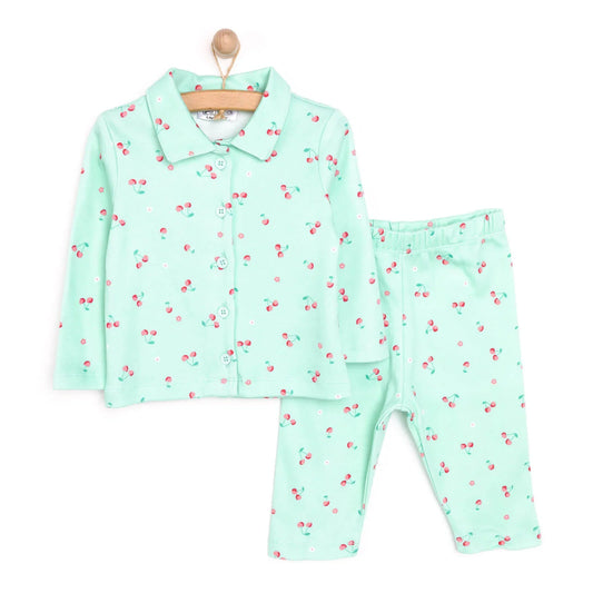 HelloBaby Baby Girl Pyjamas Set - Mint