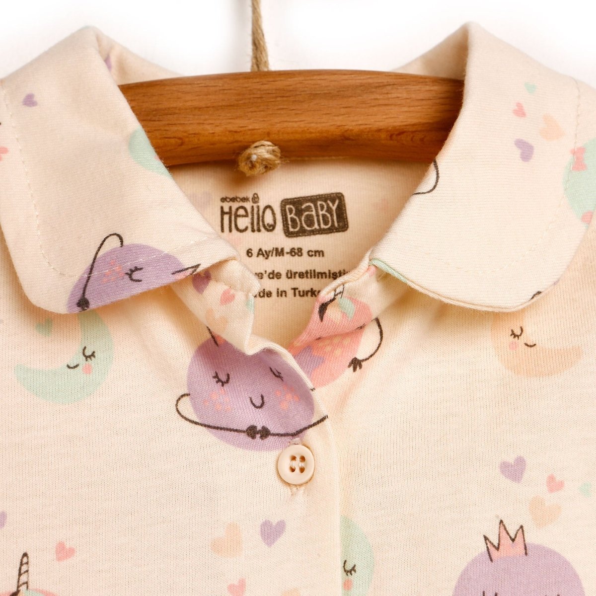 HelloBaby Basic Baby Girl Pyjamas Set - Ecru