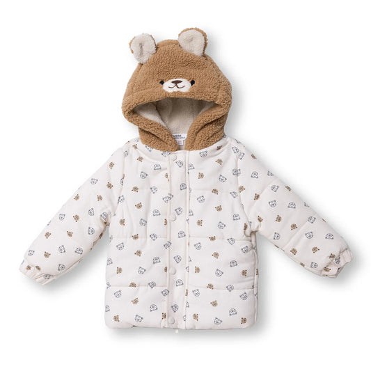 Midimod Coat - Ecru Printed