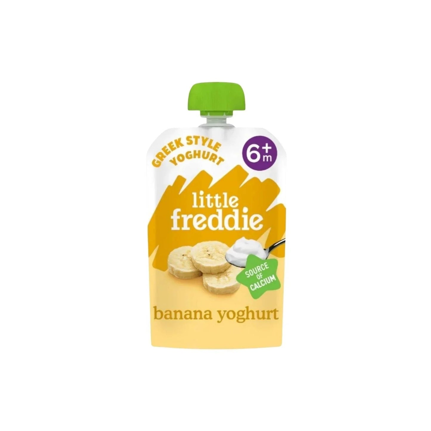 Little Freddie Organic Banana Greek Style Yoghurt Baby Food Pouch 6+ months 100g