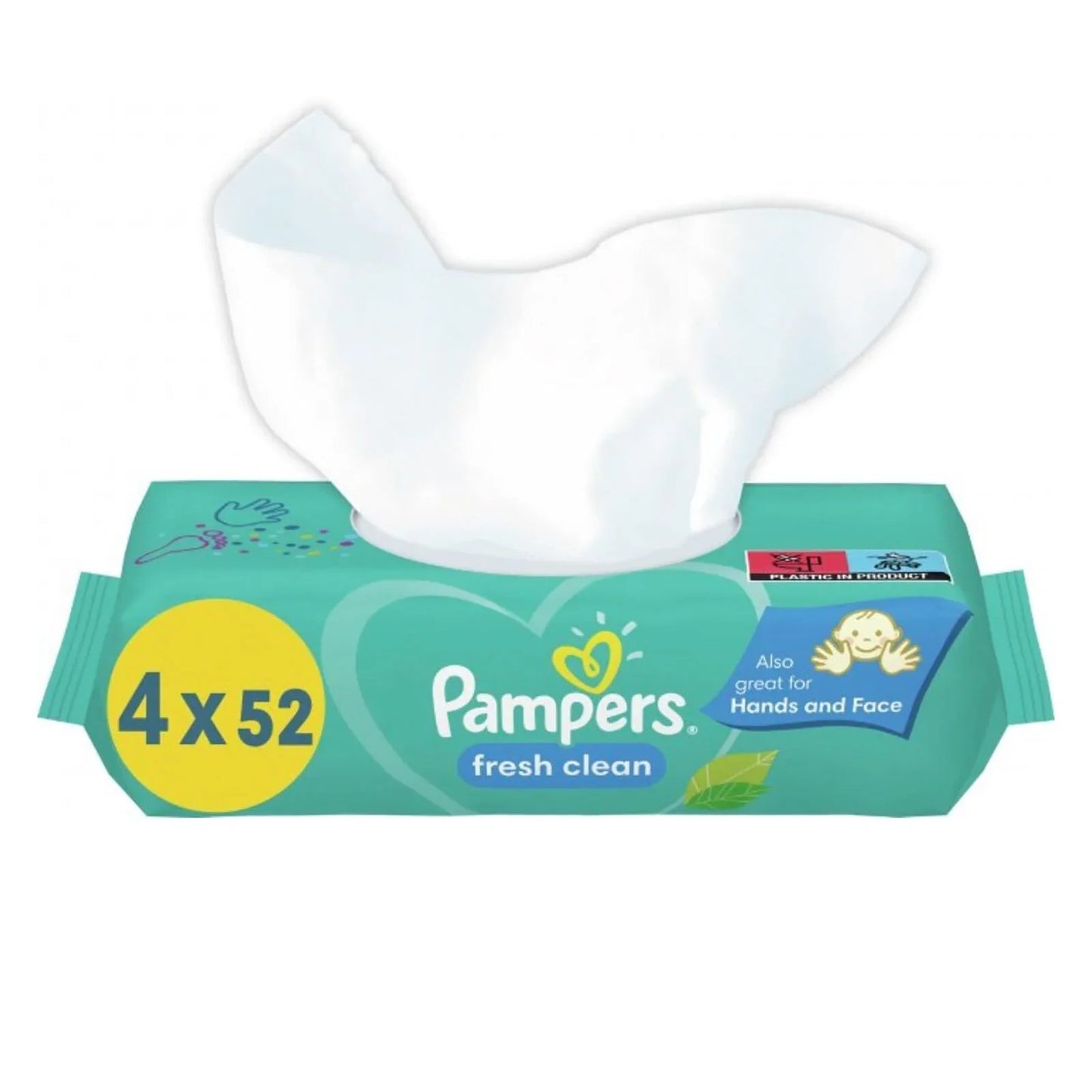 Pampers Baby Wipes Scented 4x52 pcs