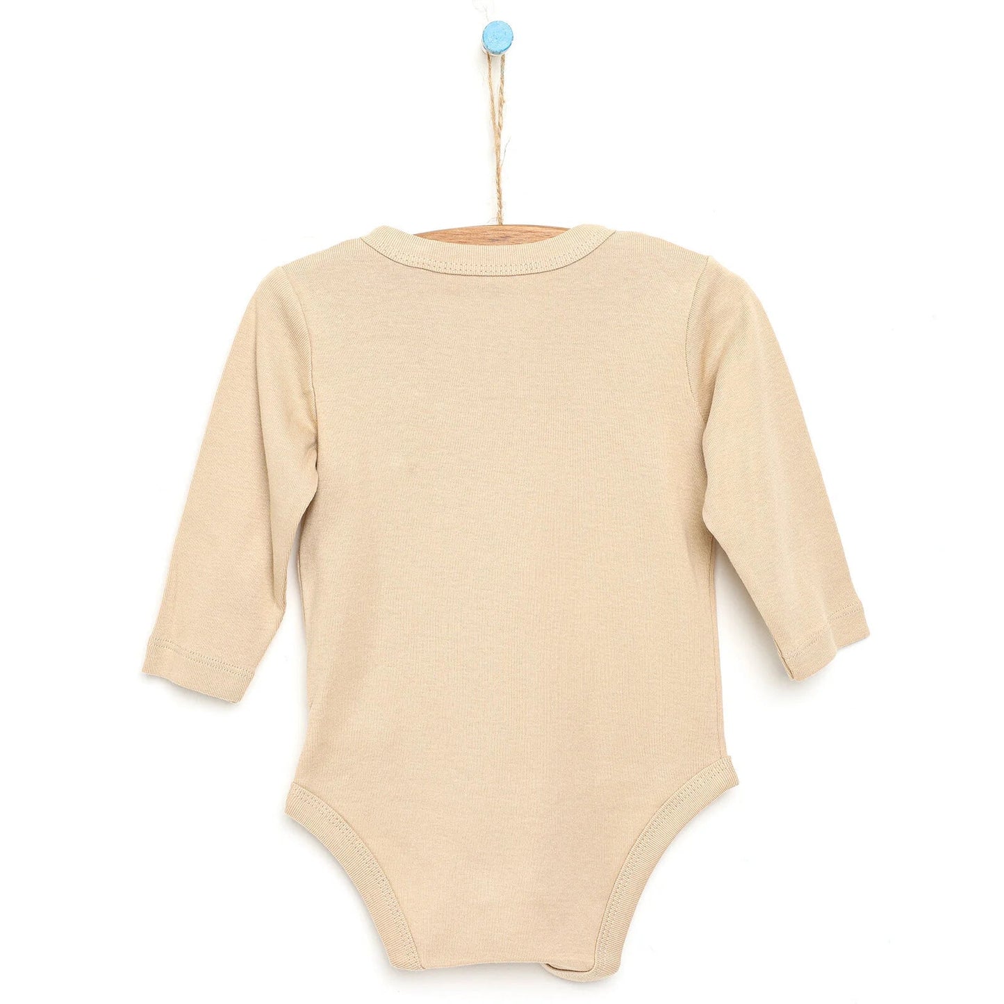 Motherlove Newborn Organic Sleeve Bodysuit - Beige