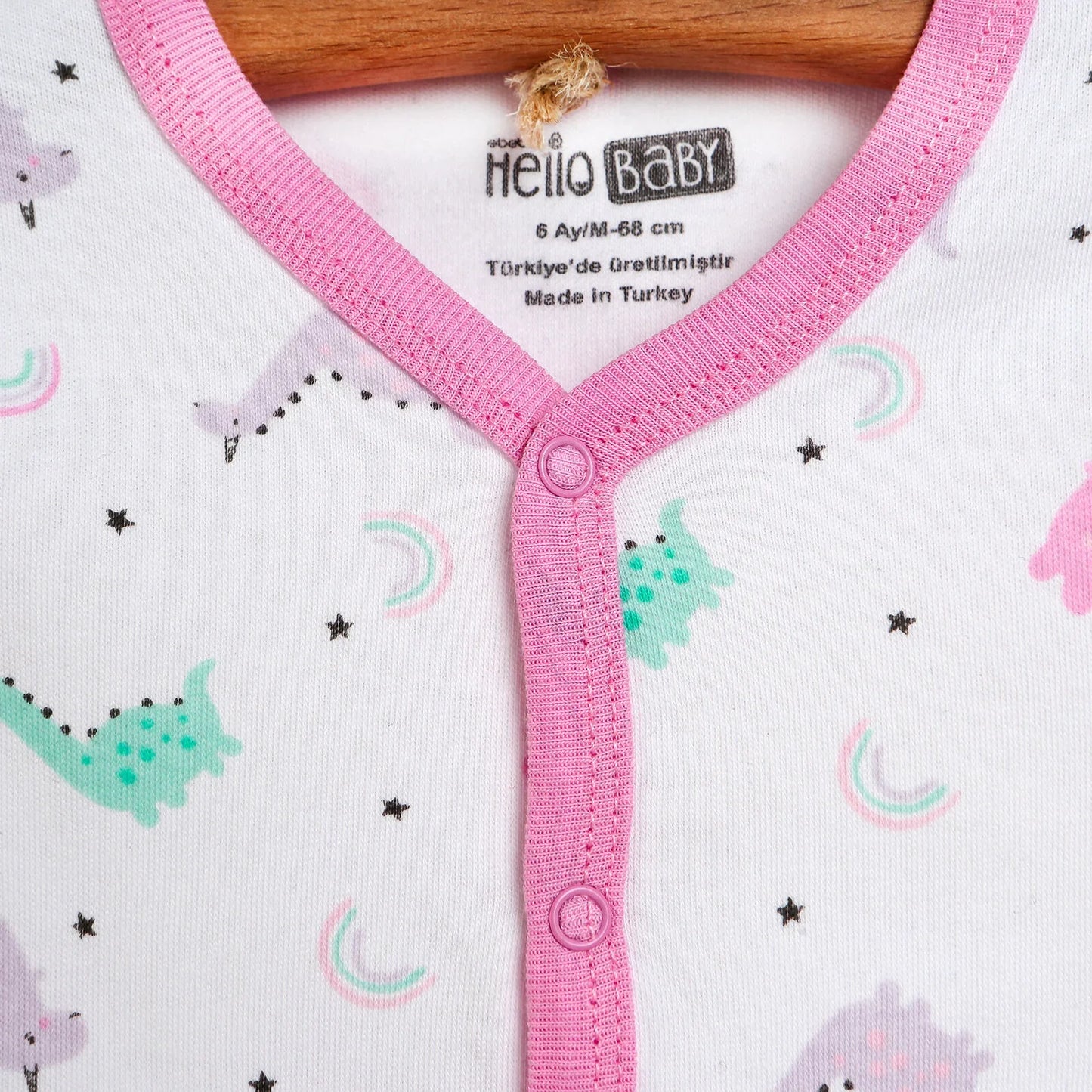 HelloBaby Basic Baby Girl Pyjamas Set - White